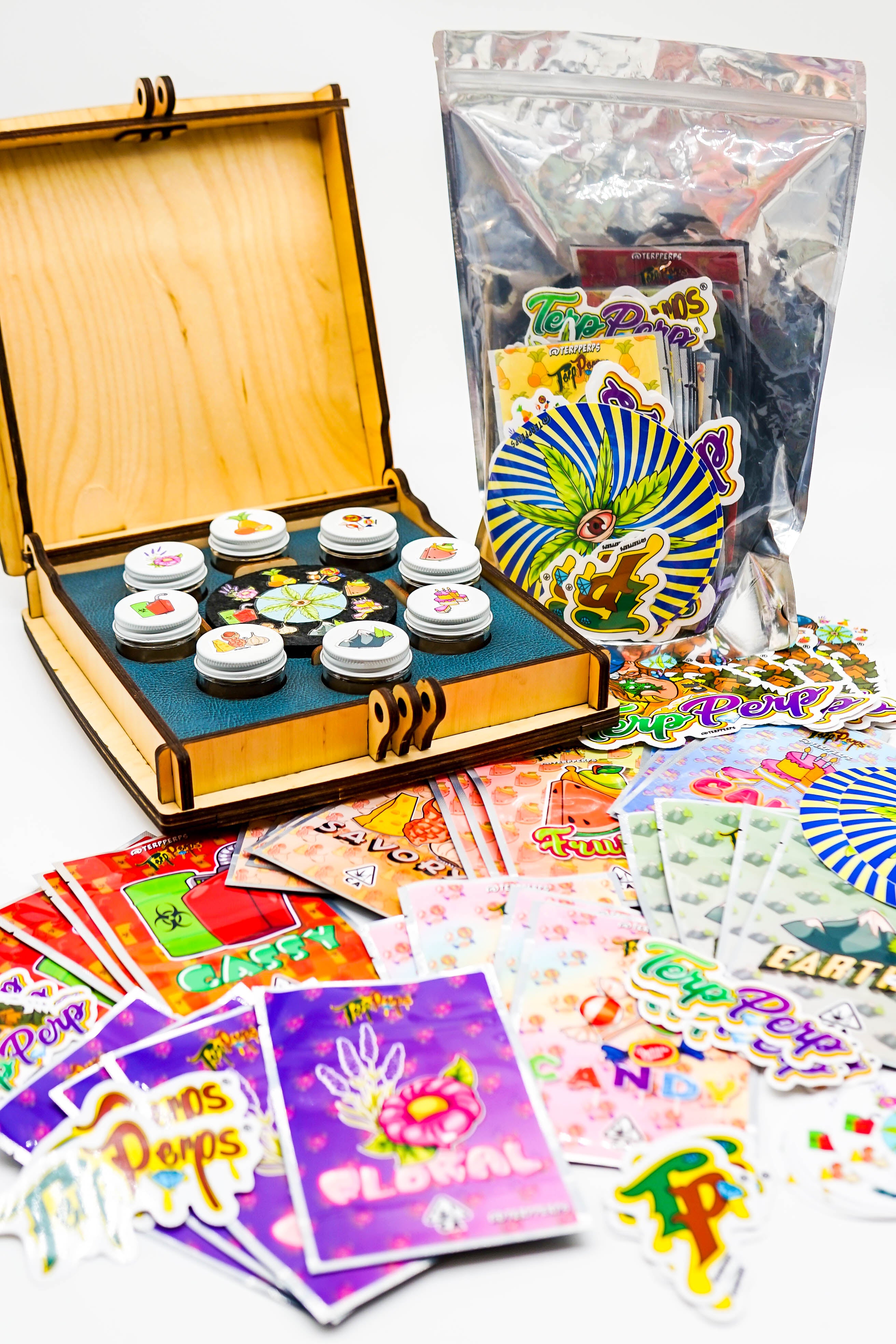 Terp Perps CannaCompass Flavor Bag Set (Ounce, QP, HP LB) - Terp Perps Cannasseur Boxes