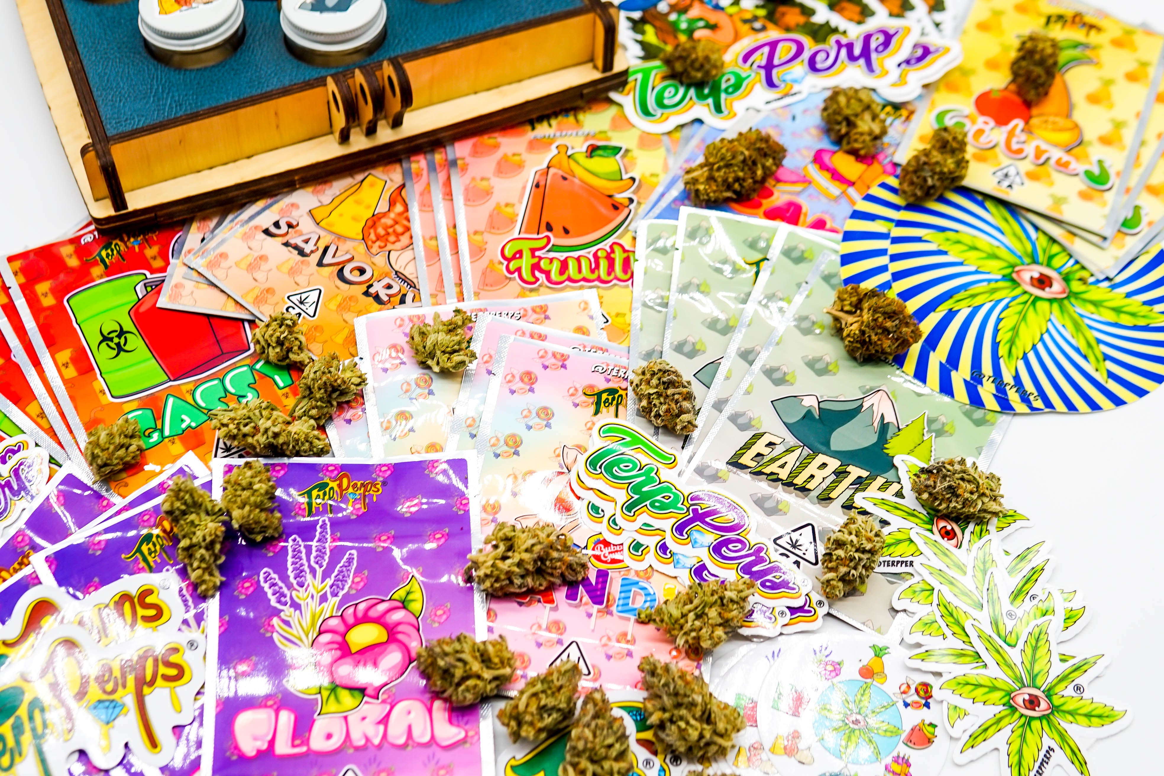 Terp Perps CannaCompass Flavor Bag Set (Ounce, QP, HP LB) - Terp Perps Cannasseur Boxes
